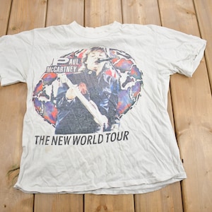 Vintage 1993 Paul McCartney The New World Tour Band T-shirt / Band Tee / Single Stitch / Music Promo