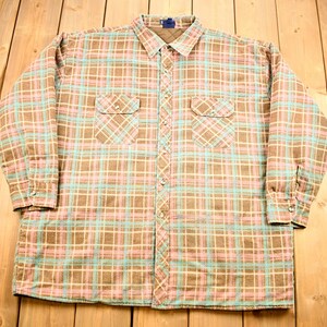Camisa abotonada estilo Boulevard vintage de los años 90 para hombre alto, a cuadros, para exteriores y naturaleza, otoño-invierno, ropa informal y de trabajo.