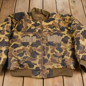 Vintage 1990s Columbia Camo Reversible Puffer Jacket / Goose Down Fill / Vintage Bubble Jacket / Winter / Streetwear / 90s Columbia
