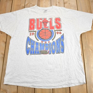Vintage 1996 Chicago Bulls NBA Champions  T-Shirt / Made In USA / 90s Streetwear / Vintage Bulls Tee / Sportswear / Jordan