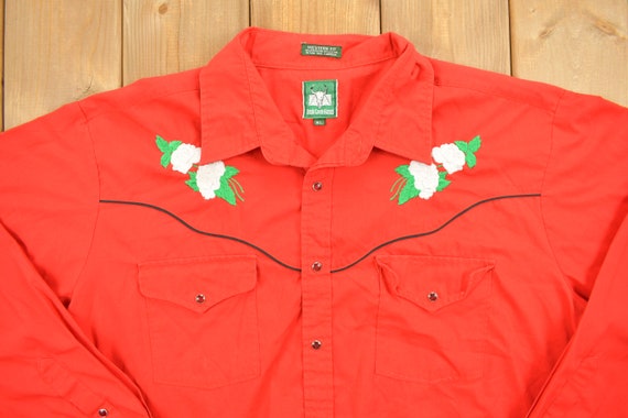 Vintage 1990s Rock Creek Ranch Button Up Shirt / … - image 3