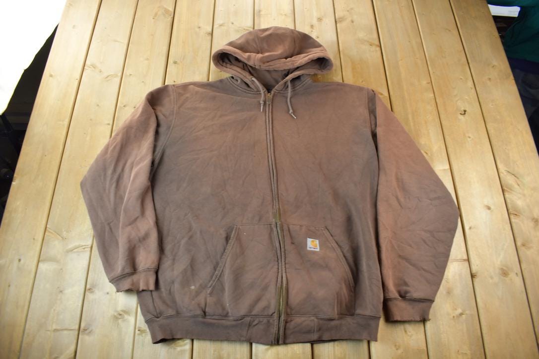 Vintage Y2K Carhartt Zip Up Hoodie Größe XL Tall Vintage