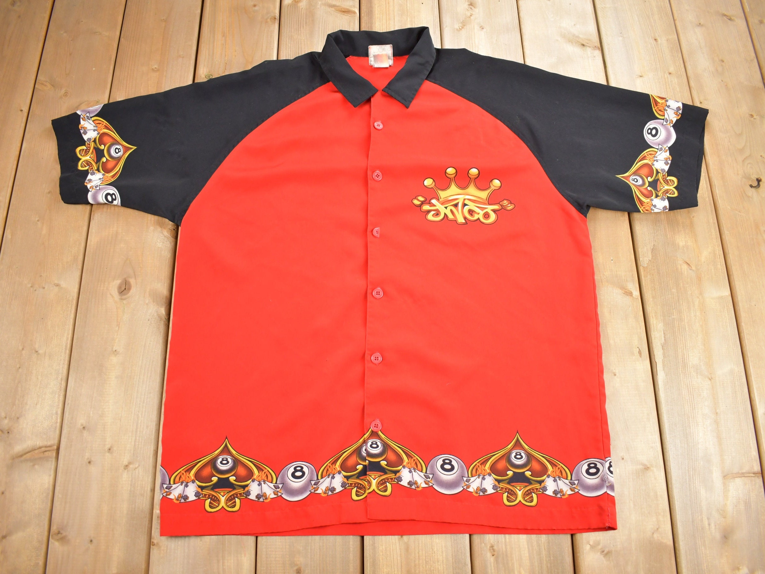 JNCO, Shirts, 9s Jnco Flame Print Logo Button Down Shirt