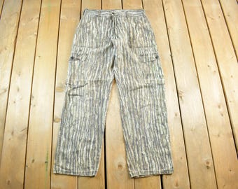 Vintage 1990s Liberty Forest Camo Cargo Jagdhose Größe 33 x 31 / Tree Camo Bottoms / Jagdtarn / Outdoor / Made in USA