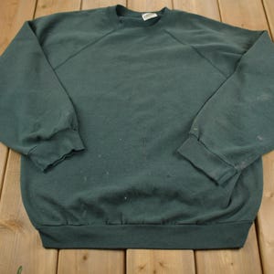Vintage 1990s Tultex Distressed Crewneck Sweatshirt Made In USA