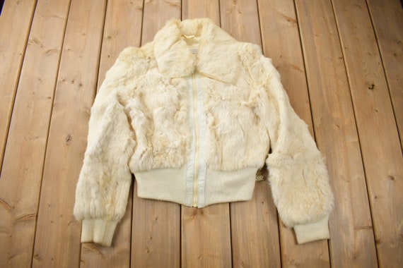 Vintage 1980s Mongolian China Rabbit Fur Coat / Vintage Fur Vintage 1980s Mongolian China Rabbit Fur Coat / Vintage Fur