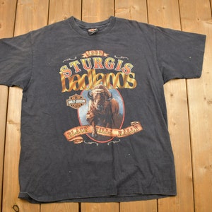 Vintage 1993 Black Hills Rally Bison Harley Davidson T-Shirt / Single Stitch / Made In USA / Biker Tee / Souvenir T Shirt