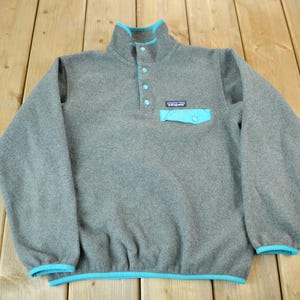 Vintage Y2K Patagonia Fleece T-Snap damessweater / Quarter Button / Sportkleding / Outdoorsman / Streetwear / XXS
