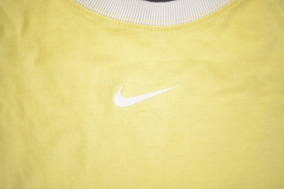 Vintage 1990s Nike Mini Swoosh Thick T-Shirt / 90… - image 3