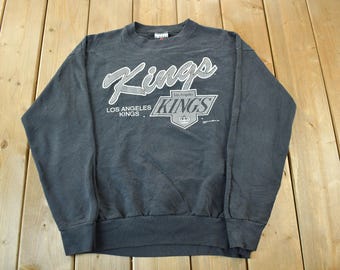 Vintage 1992 Los Angeles Kings NHL Hockey Crewneck Sweatshirt / Made In USA / 90s LA Kings/ Vintage Sportswear / Men's Large
