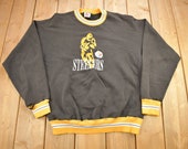 Vintage 1990s Pittsburgh Steelers NFL Crewneck Sweatshirt Legends Embroidered Sportswear Athleisure Made In USA