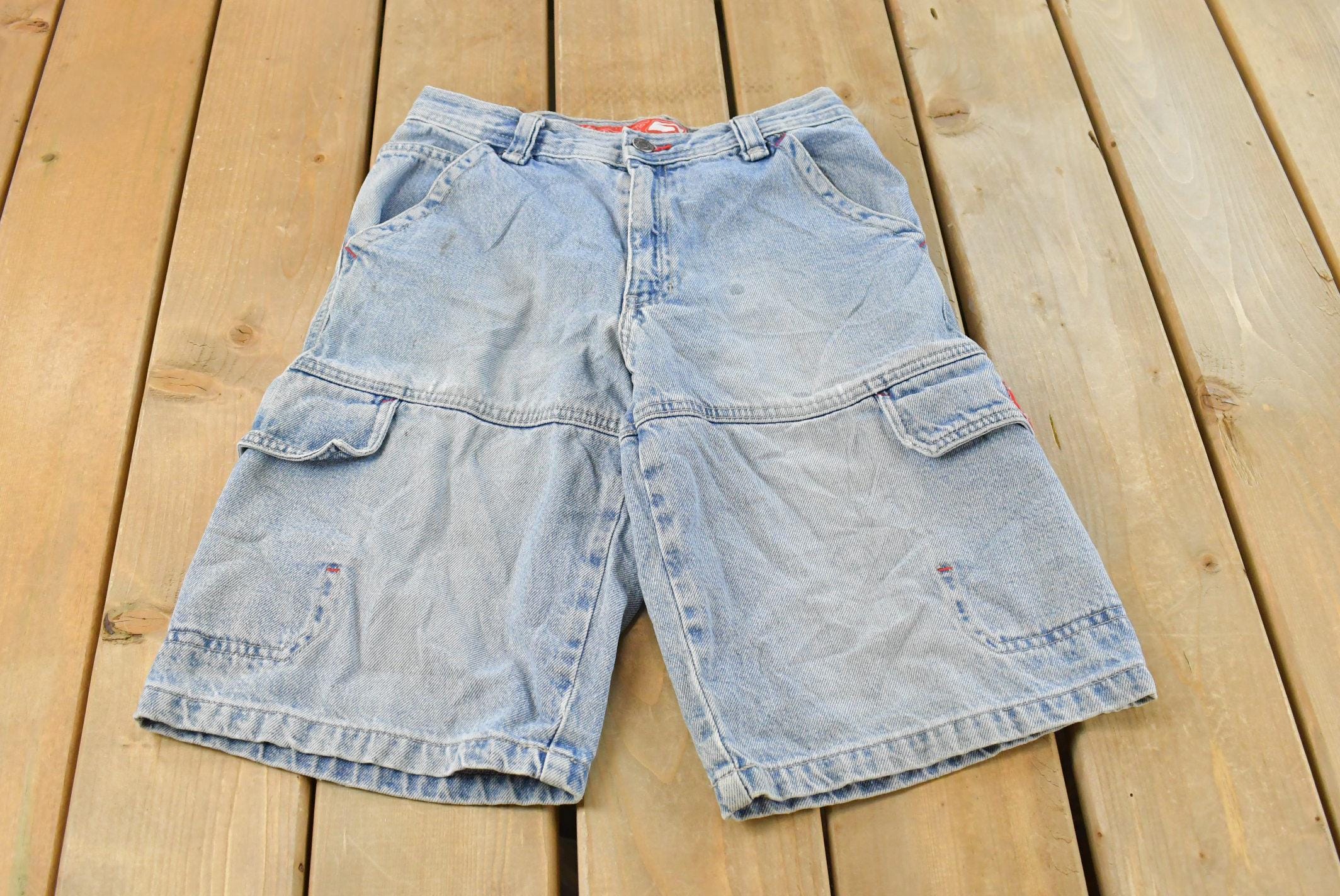 Vintage 1990s Old Navy Cargo Denim Shorts Men's 27 / Streetwear