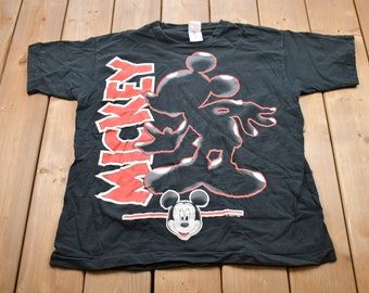 Vintage 1990s Mickey Mouse Graphic T-Shirt / Graphic / 80s / 90s / Streetwear / Retro Style / Single Stitch / Made In USA