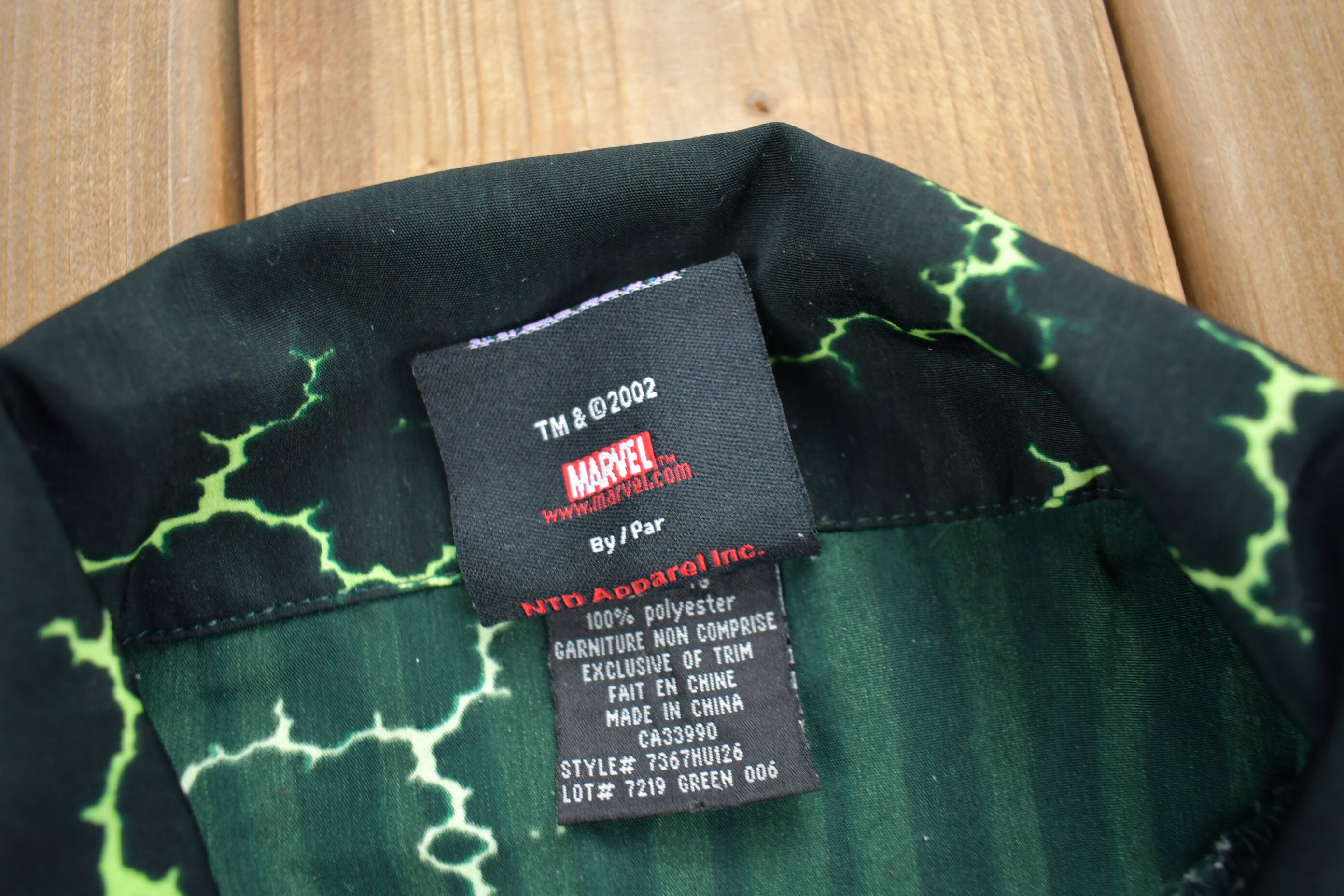 Vintage 2002 the Incredible Hulk All Over Print Button up T-shirt ...