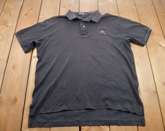 Vintage 1990s Polo Ralph Lauren Collared Shirt / Vintage T Shirt / Streetwear / Rare Vintage / 90s Polo / Made In USA