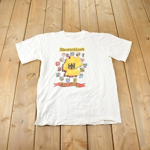 Vintage 1990s Deutschland Germany Souvenir Travel T Shirt