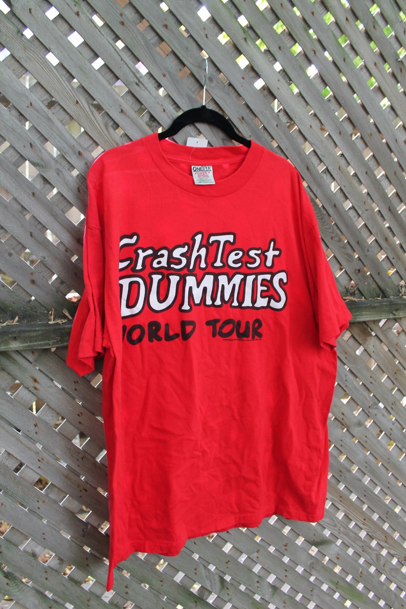 Vintage Band TShirt / Crash Test Dummies / 90s Music Graphic Etsy