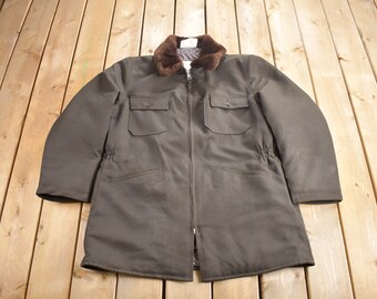 Vintage 1984 Tuff n Neat Heavyweight Jacket / Made In Canada / 80s Jacket / Winter Coat / Size 3XL