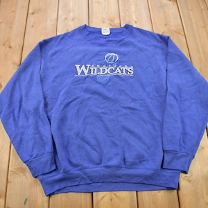 Vintage 1990s University Of Kentucky Collegiate Crewneck / Embroidered / NCAA Sweatshirt / Sportswear / Americana / Kentucky Wildcats / USA