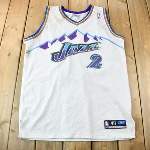 Vintage 2000 Utah Jazz Deshawn Stevenson NBA Reebok Jersey / NBA Jersey / Sportswear / Distressed / Size 48