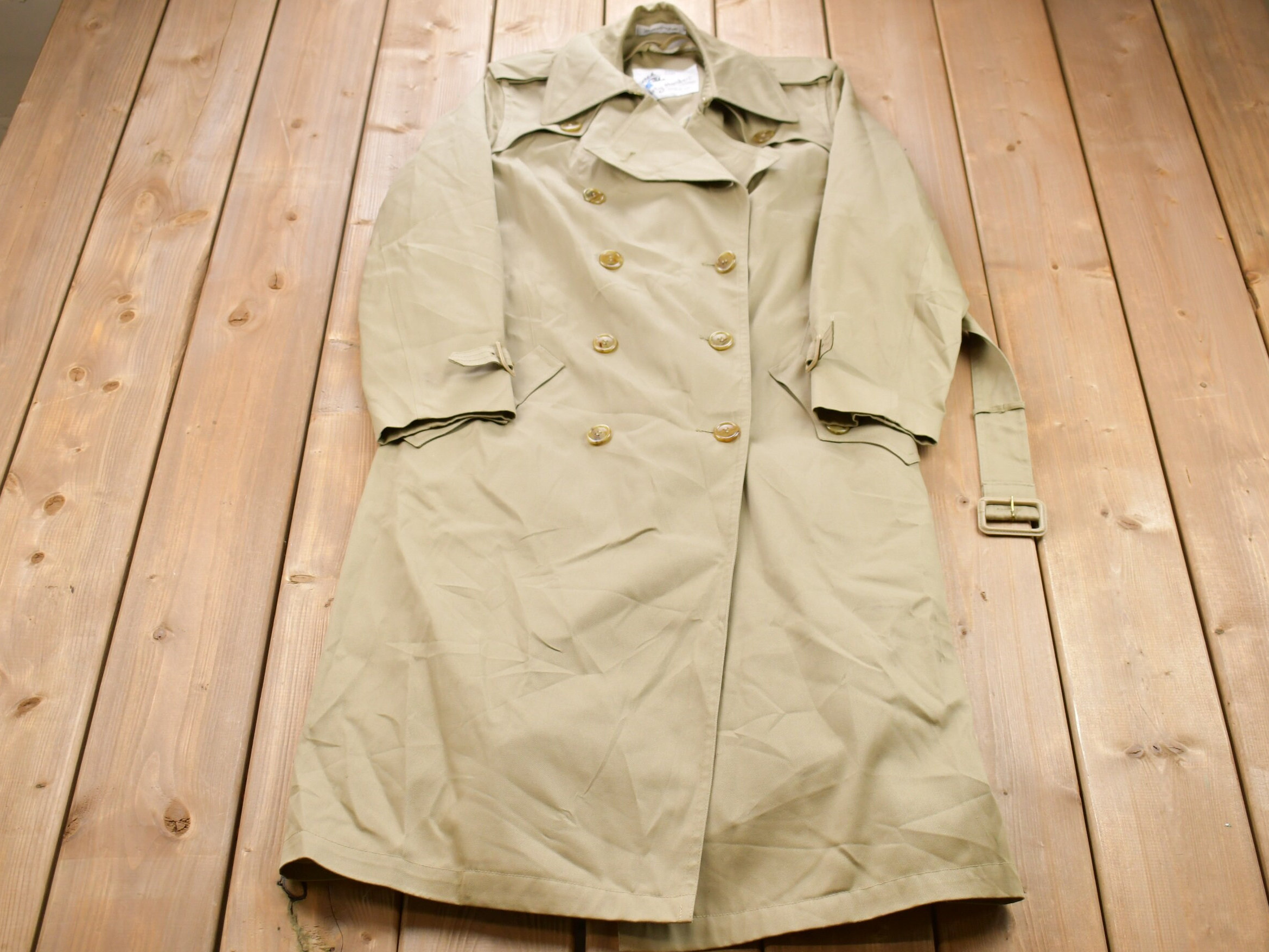 Vintage 1980s Misty Harbor Trench Coat Jacket / 90s Misty Vintage 1980s Misty Harbor Trench Coat Jacket / 90s Misty