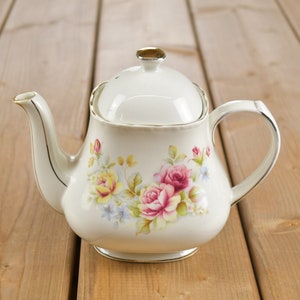 Teiera in ceramica floreale Sadler vintage anni &#39;70 / Sadler Made in England / Teiera in ceramica vintage / Teiera carina / Fiori / Cottage Core