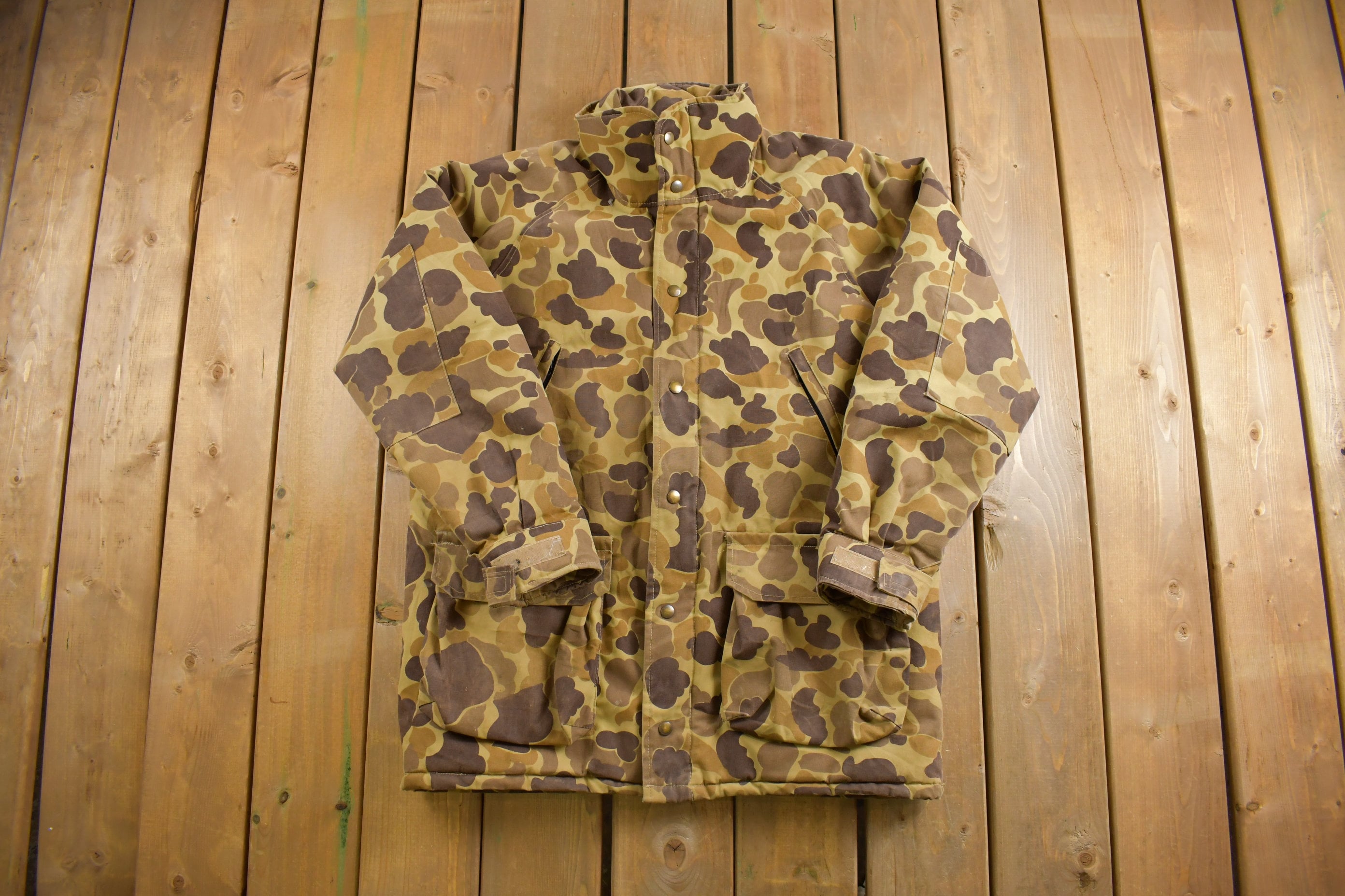 Hunting Camo Windbreaker Jacket - Tree Camo Medium