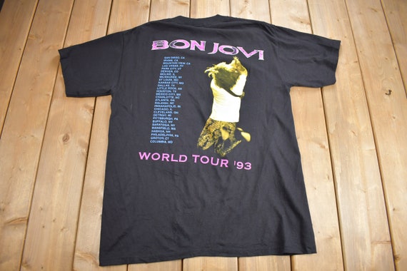 Vintage 1993 Bon Jovi Keep the Faith World Tour T-shirt / Band Tee