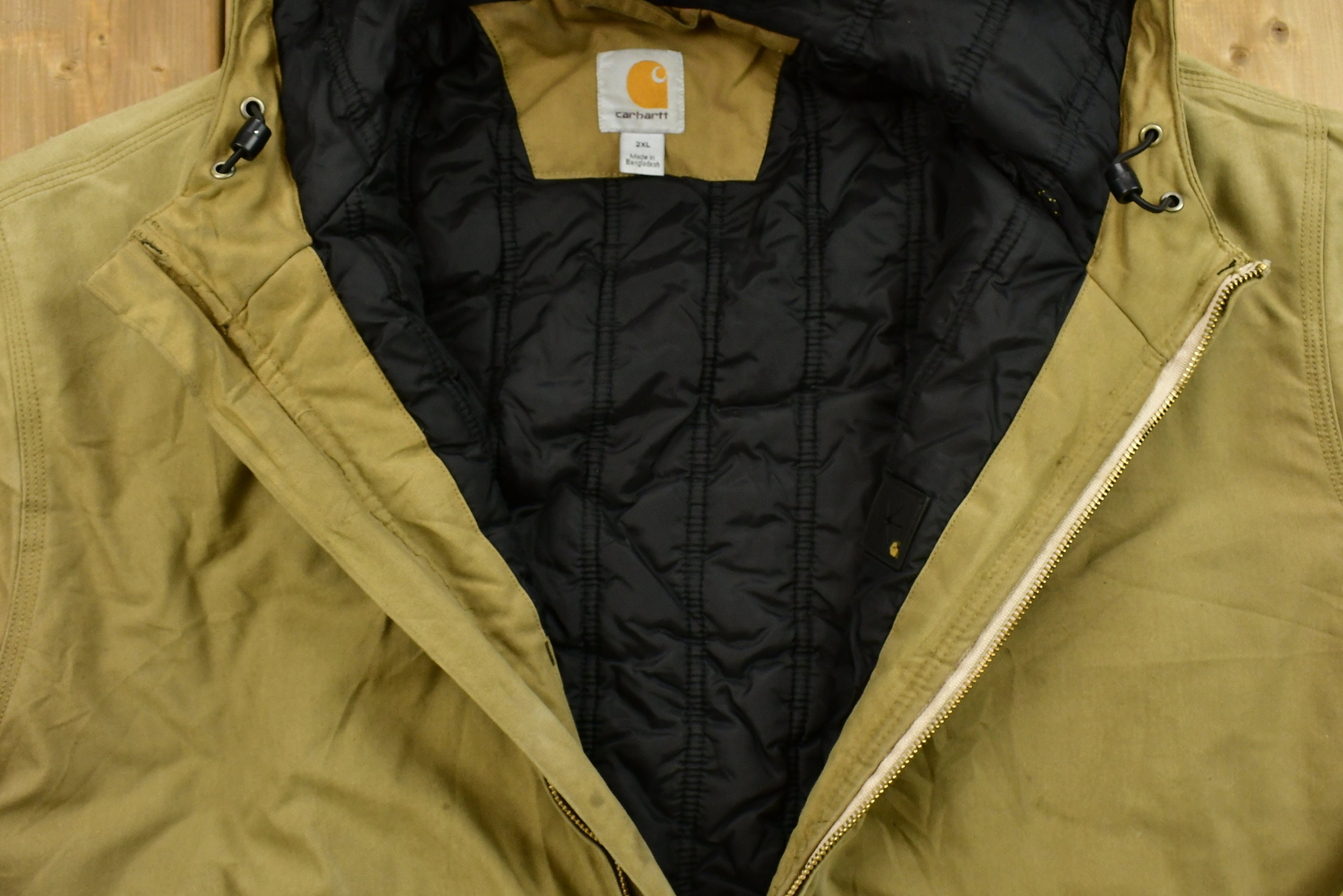 Vintage 90's Carhartt Quick Duck Hooded Jacket / Workwear Vintage 90's Carhartt Quick Duck Hooded Jacket / Workwear