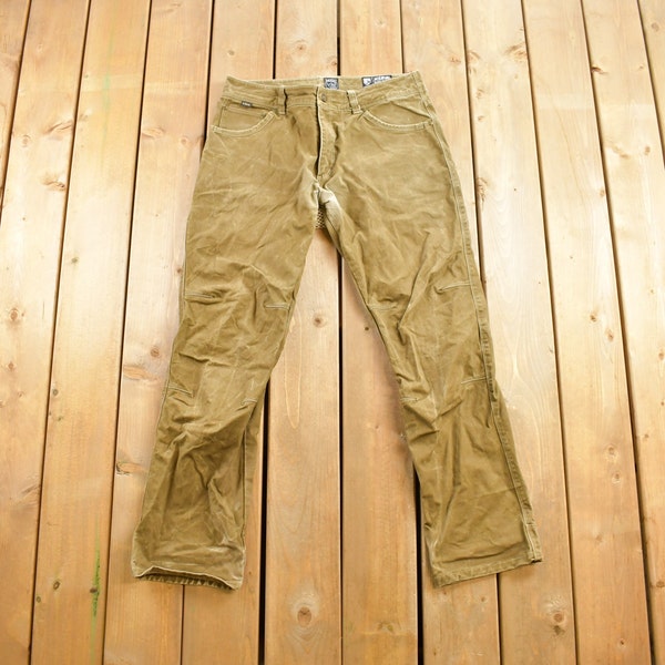 Vintage 1990s Green Kuhl Pants Size 34x32 / Mountain Climbing / Streetwear Fashion / Vintage Pants