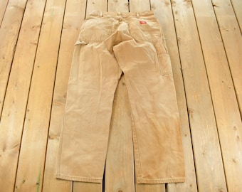 Vintage 2000s Dickies Distressed Carpenter Pants Men's 34 x 31 / Workwear / Painter Pants / Work Pants