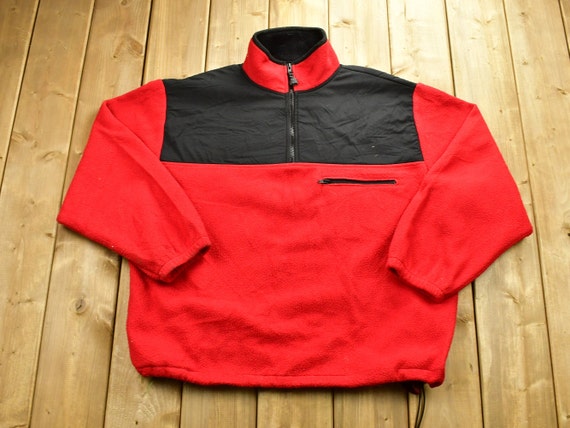 Vintage 1990s Timberline Colorado Quarter Zip Fleece Sweatshirt 
