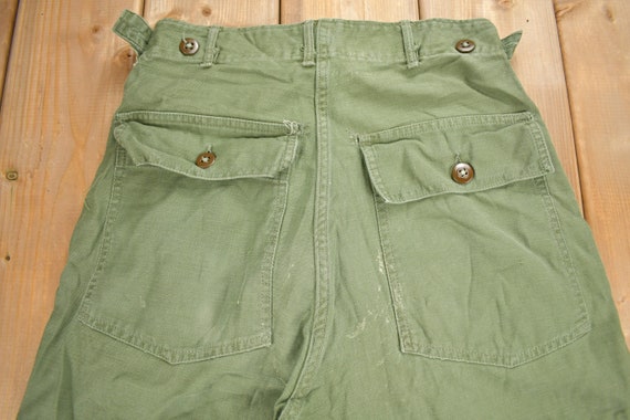 Vintage 1970s OG 107 Green Khaki Army Pants Size … - image 4