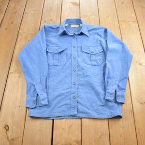 Vintage 1980s L.L Bean Blank Button Up Shirt