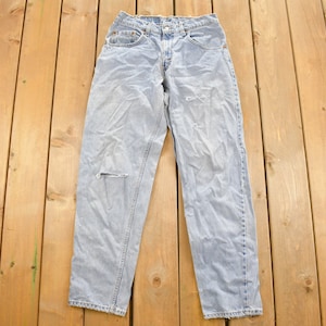 Vintage 1990s Levi&#39;s 560 Red Tab Jeans Size 30 x 31 / Blue / Light Wash / Vintage Denim  / Made In USA / 90s Levi&#39;s / Tapered Fit