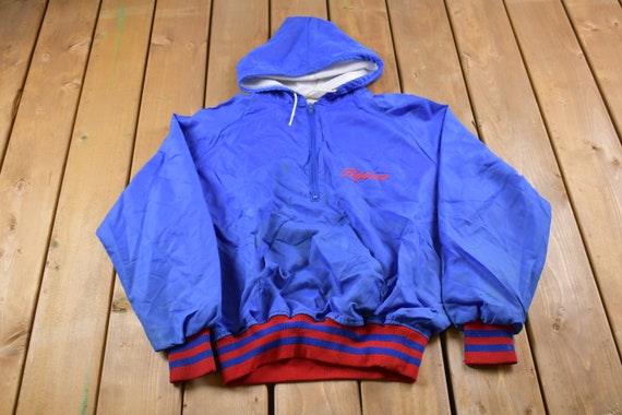 Vintage 1980s Red Arrow Soccer Club Half Zip Wind… - image 2