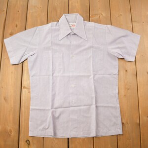 Vintage 90er Jahre erstes Hemd gestreift Button Up / 1990s Button Up / Vintage Flanell / Basic Button Up / gestreiftes Hemd