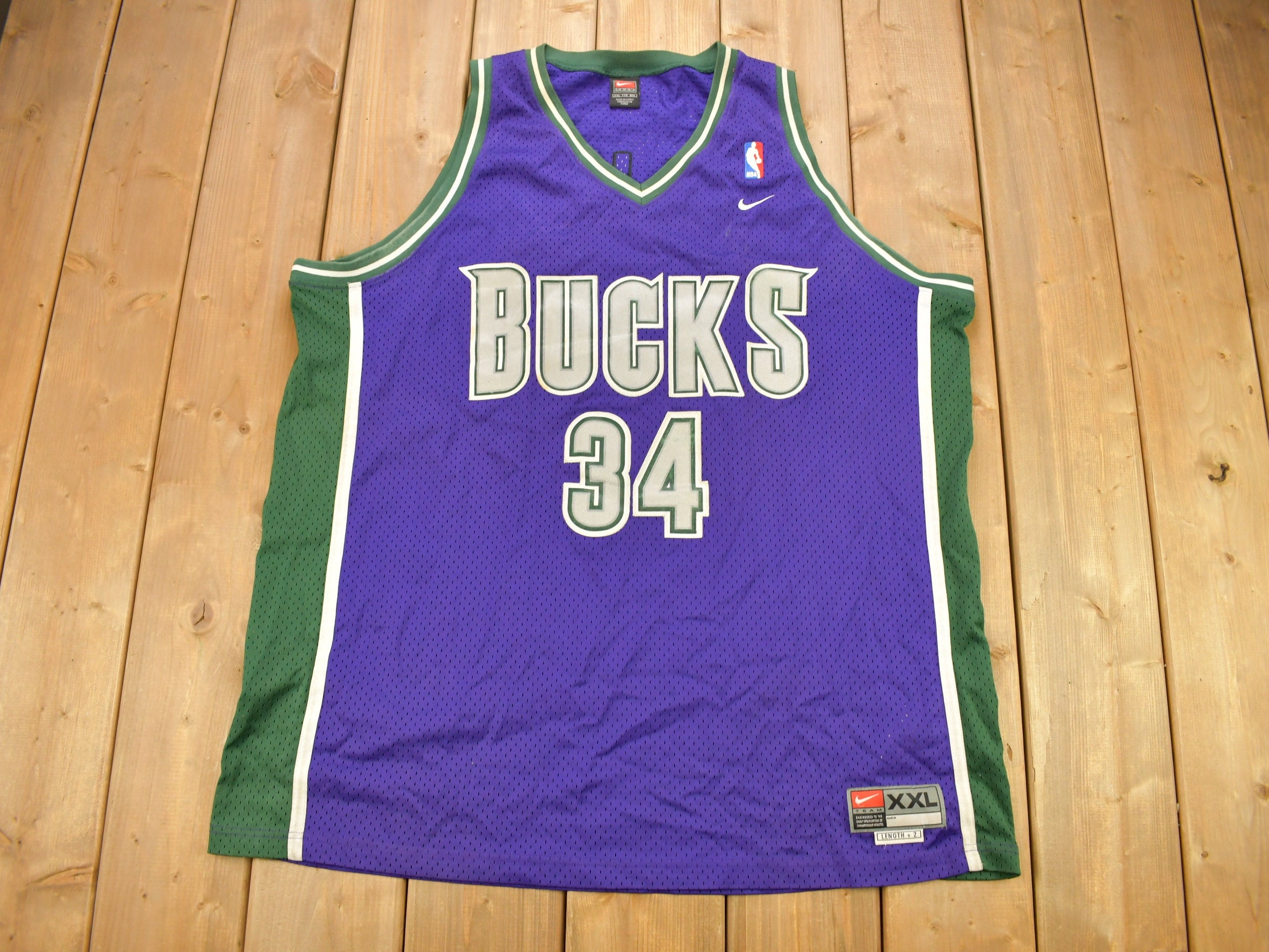 Vintage Y2K Reebok Milwaukee Bucks Michael Redd 22 NBA Basketball Jersey  Mens XL