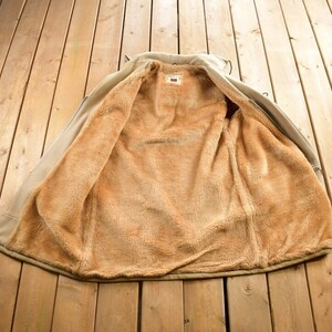 Vintage 1970s Craft Sportswear 100% Wool Toggle Button Up Fur Lined Jacket Made In Canada image 6