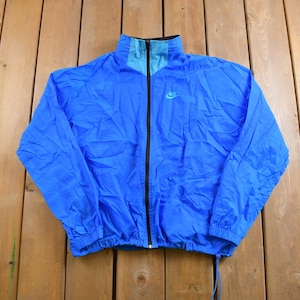 Vintage 1990s Nike Color Block Windbreaker Jacket / 1990s Nike / Vintage Running Jacket / Streetwear / Athleisure / Outerwear / Gray Tag