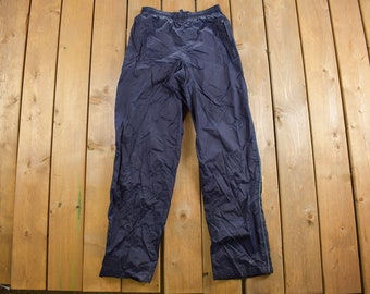 Vintage 1990s Nike Mini Swoosh Track Pants Size S / Stripe / Nike Jogger Pants / Streetwear / 90s Track Pants / Trackpants /