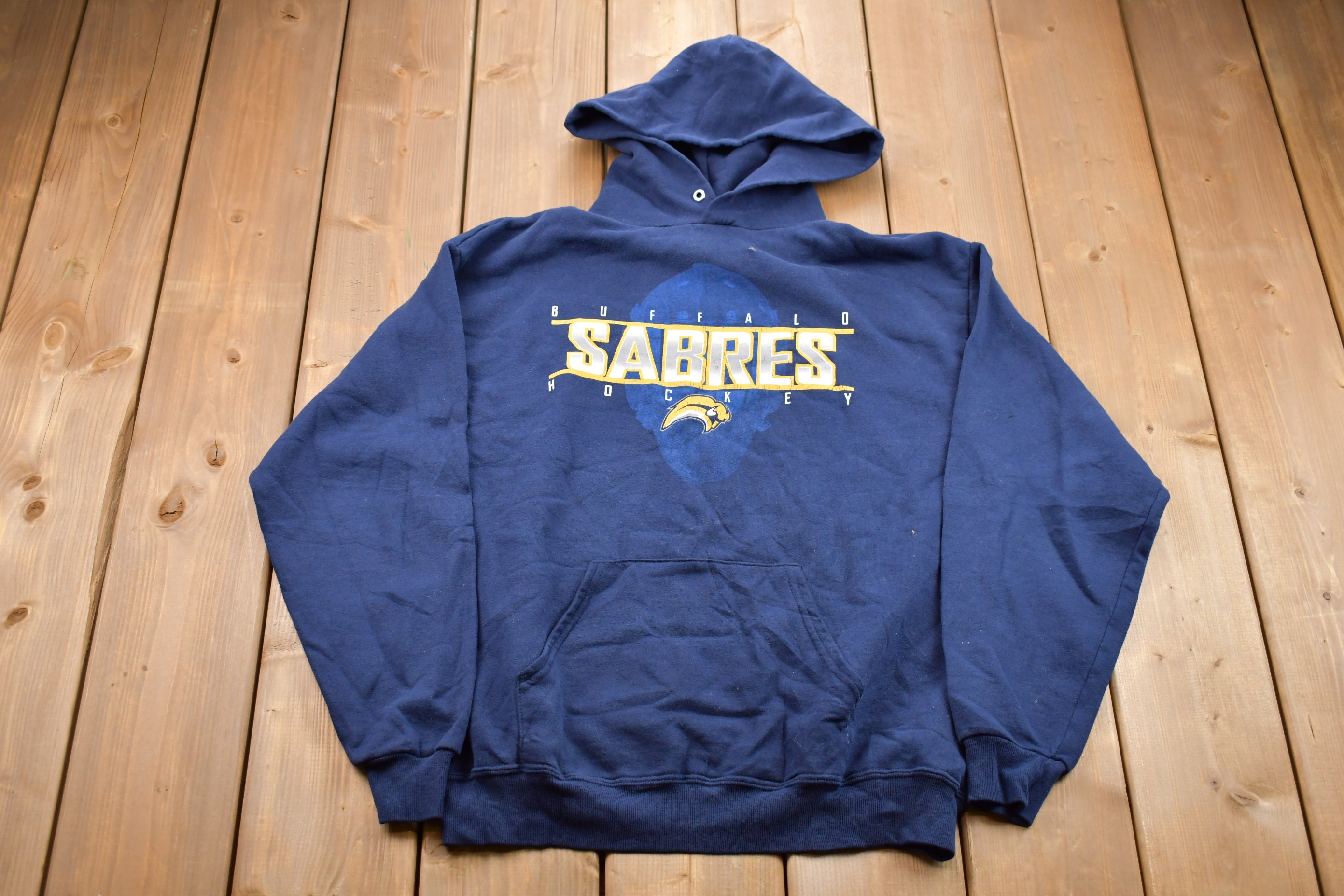 Buffalo Sabres Sweatshirt Men Large Adult NHL Old Time Hockey