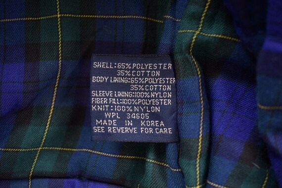 Vintage 1990s John Weitz Aberdeen Blanket Lined B… - image 5