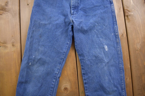 Vintage 1990's Wrangler Blue Jeans 28 x 30 / Pain… - image 3