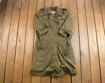 Vintage 1980s Charles Klein Full Length Trench Coat/ 80s / Rain Coat / Streetwear / Athleisure / Rain Jacket / Made in Poland