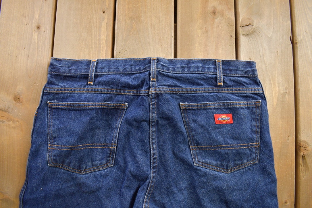 Vintage 1990s Dickies Denim Jeans Size 36x30 / Vintage Denim