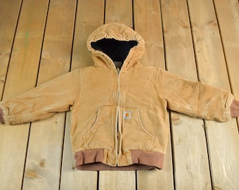 Vintage Y2K Carhartt Toddler Size Work Jacket Youth XS / Workwear / Newborn Carhartt / 2000s Baby Carhartt