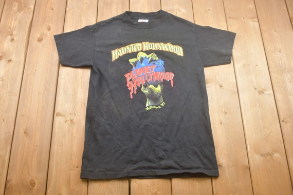 Vintage 1991 Planet Hollywood T-shirt / Haunted Hollywood / - Etsy