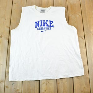 Vintage 1990s Nike Graphic Tank Top / Swoosh / Nike Swoosh / Nike Vintage / Small Swoosh / Big Swoosh / Nike Check