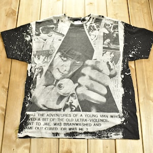 Vintage 1990s A Clockwork Orange Mosquitohead T-Shirt / Vintage Movie T Shirt / Single Stitch / Rare Vintage / Stanley Kubrick
